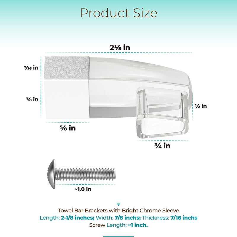 Framed Sliding Shower Door Replacement Parts Compatible with Basco Alumax Shower Doors - Includes Finger Pull Handle, Towel Bar Bracket and Bottom Track for Showerdoor