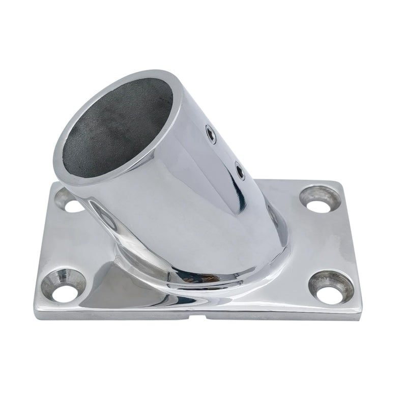 Boat Hand Rail Fitting-60/90 Degree 32MM Rectangular Base-Marine 316 Stainless Steel usd by Boats/Awning with Screws 60° FOR 1-1/4in Tube