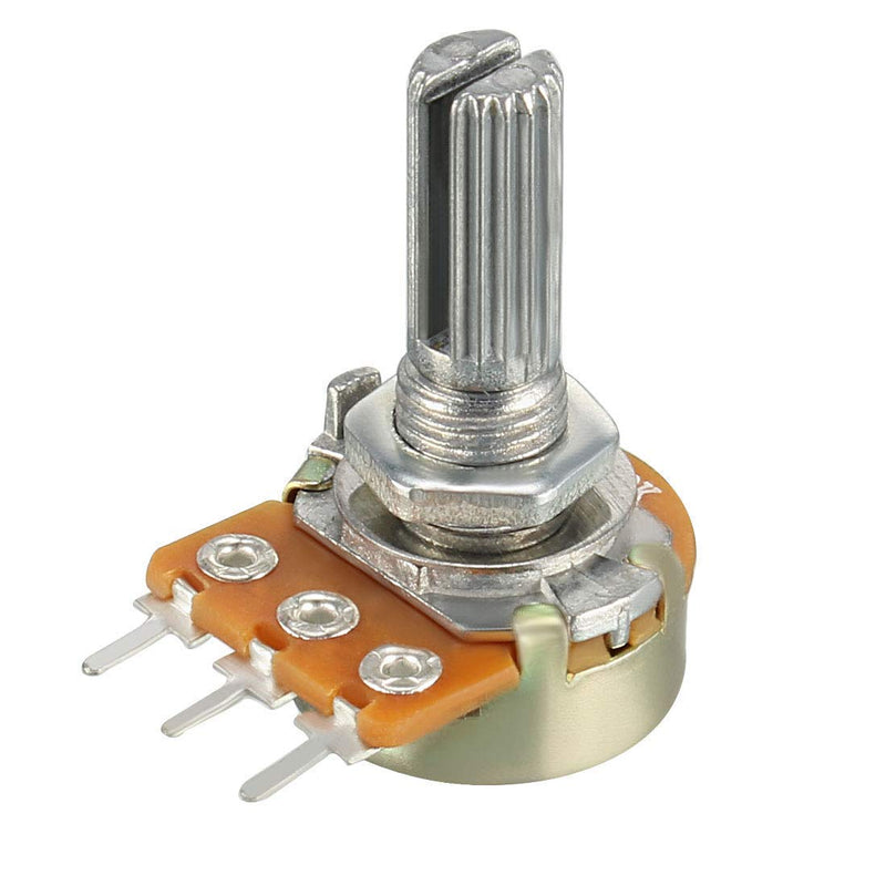 HiLetgo 20pcs WH148 Single-Joint Potentiometer 10K B10K Variable Resistors 15mm Shaft 3Pins 10K Ohm Potentiometer