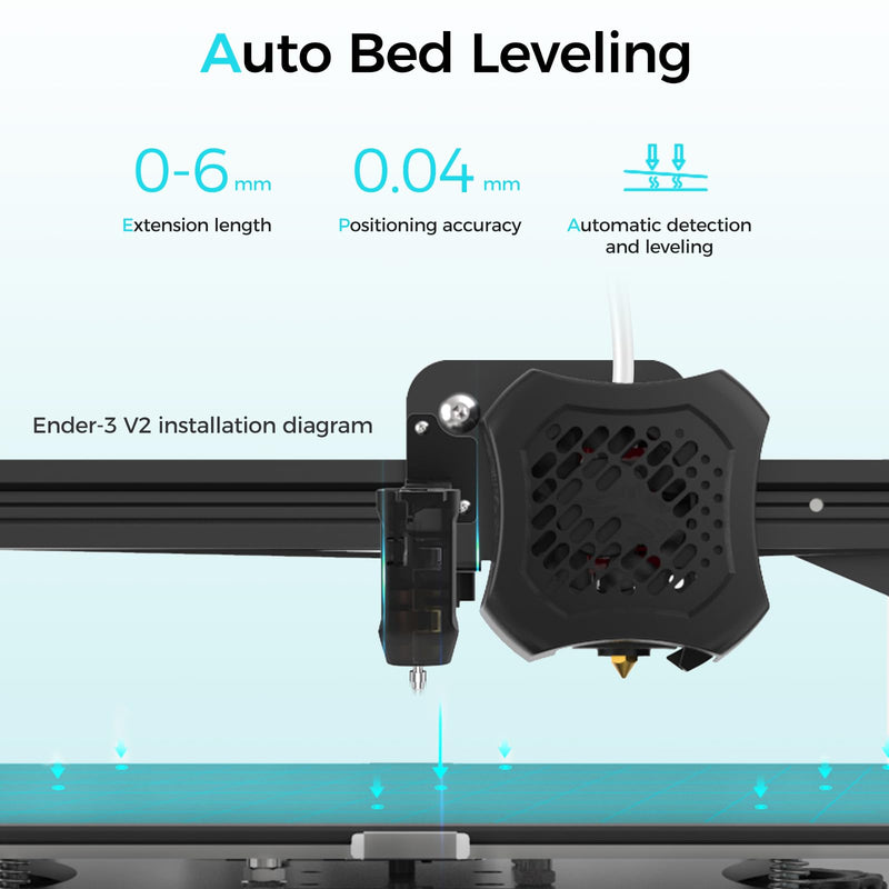 Creality Official CR Touch Auto Leveling Sensor 3D Printer Accessories for Ender 3 V2 Neo, Ender 3 S1 Pro, CR 10 Smart Pro, Achieve First Layers (Mounting Bracket NOT Included) CR Touch Sensor(No bracket included)