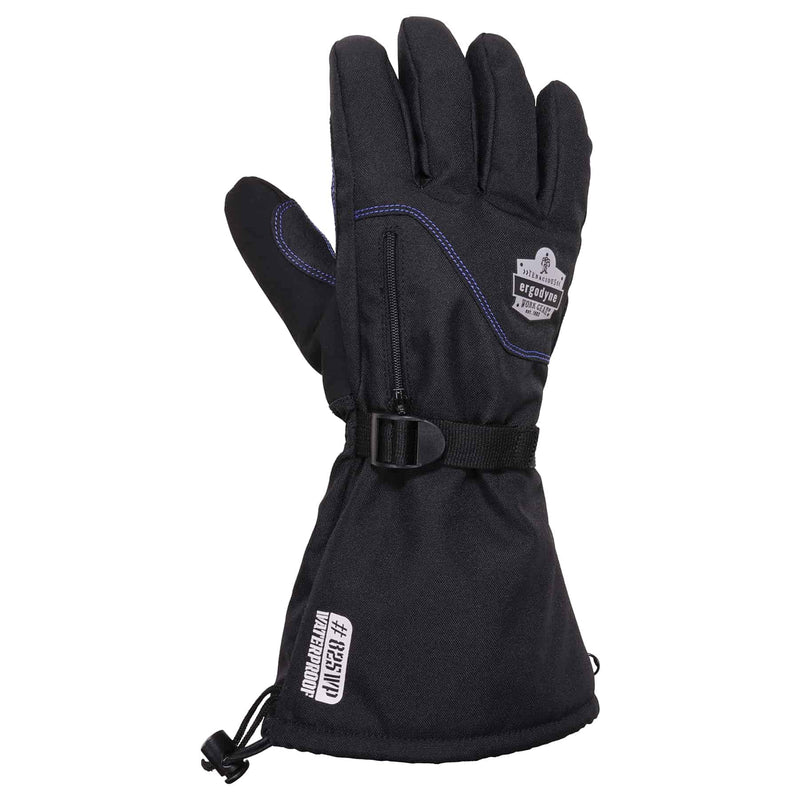Ergodyne ProFlex 825WP Winter Work Gloves with Removeable Waterproof Shell, Black, Large