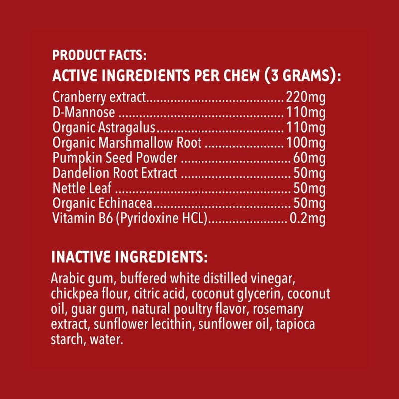 iHeartDogs Extra Strength Urinary, Bladder, & Kidney Support for Dogs – Cranberry, D-Mannose & Echinacea Helps Frequent UTIs, Strengthens Weak & Incontinent Bladder - PawsPlanet Australia