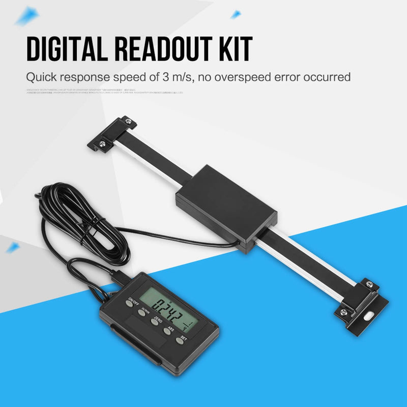 Digital Readout Linear Scale for Milling Machines or Lathes - Remote Display for Convenient Reading and - Ideal for Upgrading Old Lathe