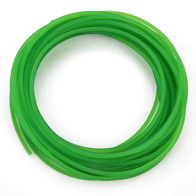 High-Performance Polyurethane Belt Green Rough PU Polyurethane Round Belt for Drive (6mm×10m)