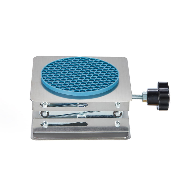 Non-Slip 4 x 4 Inch Lab Scissor Jack Stand Laboratory Adjustable Mini Scissor Jack Lift Stand Stainless Steel Platform 4" x 4"