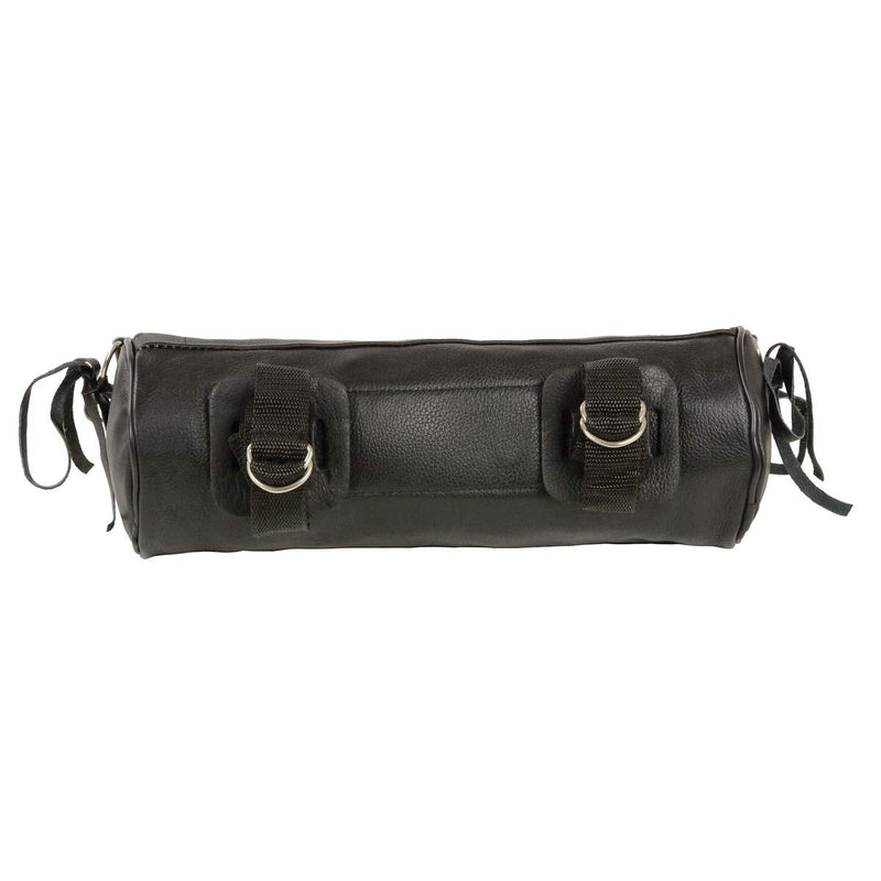 Milwaukee Leather SH504 Black Soft Leather Extra Long Motorcycle Tool Pouch - One Size