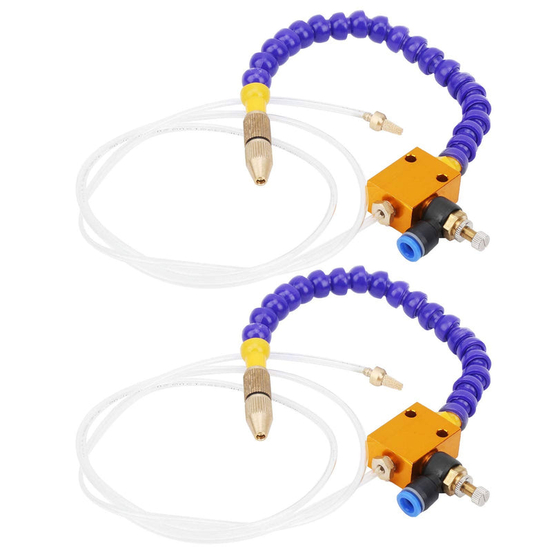 2Pcs Mist Coolant Lubrication Spray System, for 8mm Air Pipe CNC Lathe Milling Drill A for The Liquid That Requires Output