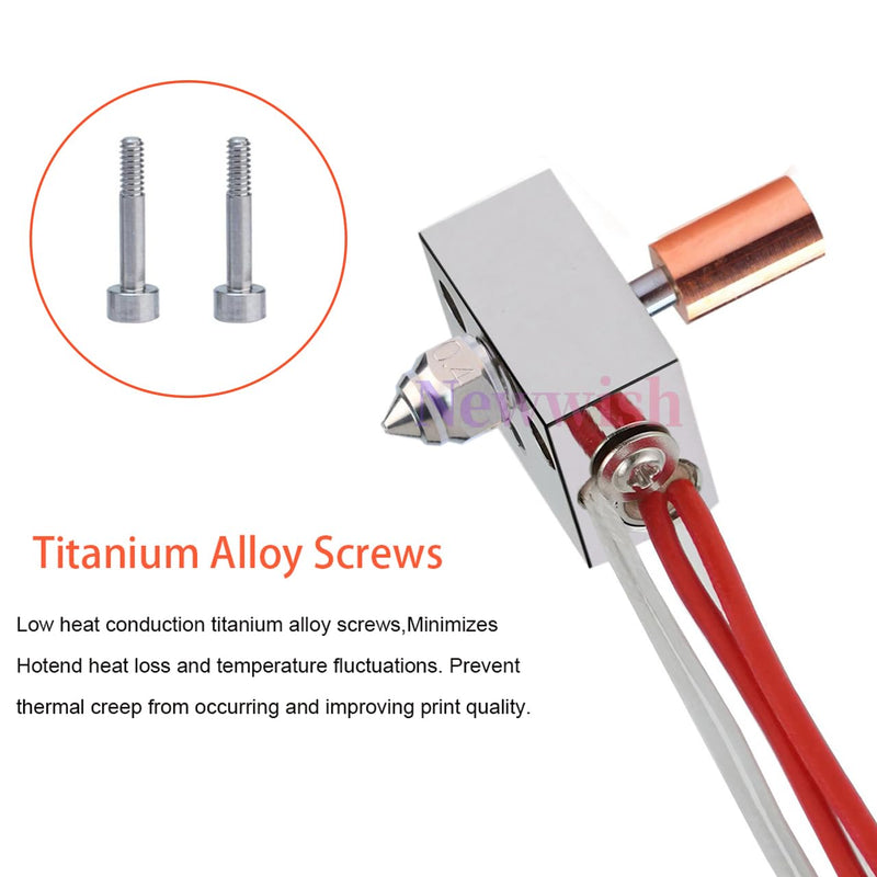 Sprite Extruder Pro Ender 3 S1 Hotend Upgrade Kit,Plated Copper Heater Block,Nozzle 0.4mm,Bi-Metal Heatbreak for Ender 3 S1,Ender 3 S1 Pro,Ender 3 S1 Plus,CR-10 Smart Pro Hotend,300℃ Plated Copper Kit