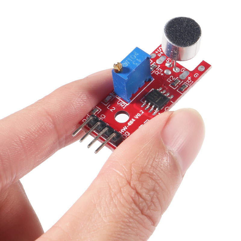 8pcs Microphone Sound Sensor KY-037 High Sensitivity Sound Voice Detection Module with Digital and Analog Output Sensors DIY Kit