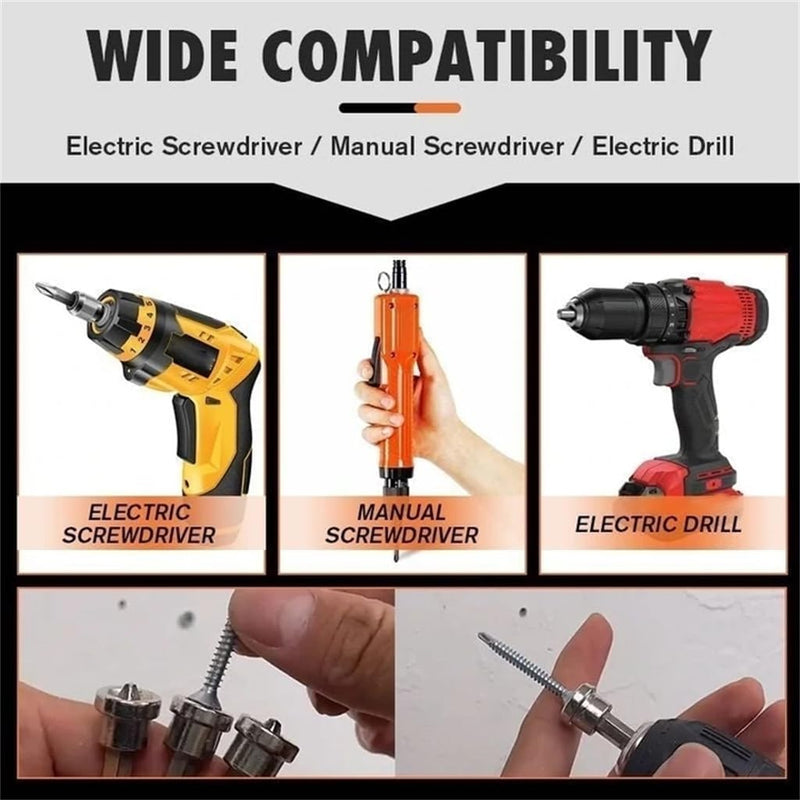 5pcs Set Magnetic Positioning Screwdriver Bits Drywall Screw Setter PH2 Bits for Plasterboard Screw Hex Shank Positioning Bit Batch Head (5pcs 50mm) 5pcs 50mm