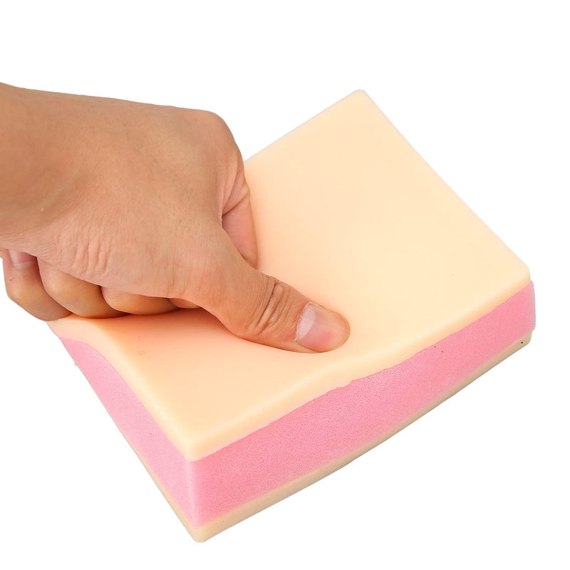 Dioche Suture Training Model 2-Layer Silicone Surgical Injection Practice Pad, Multifunctional Suturing Practice Pad, Portable Surgical Teaching Tool