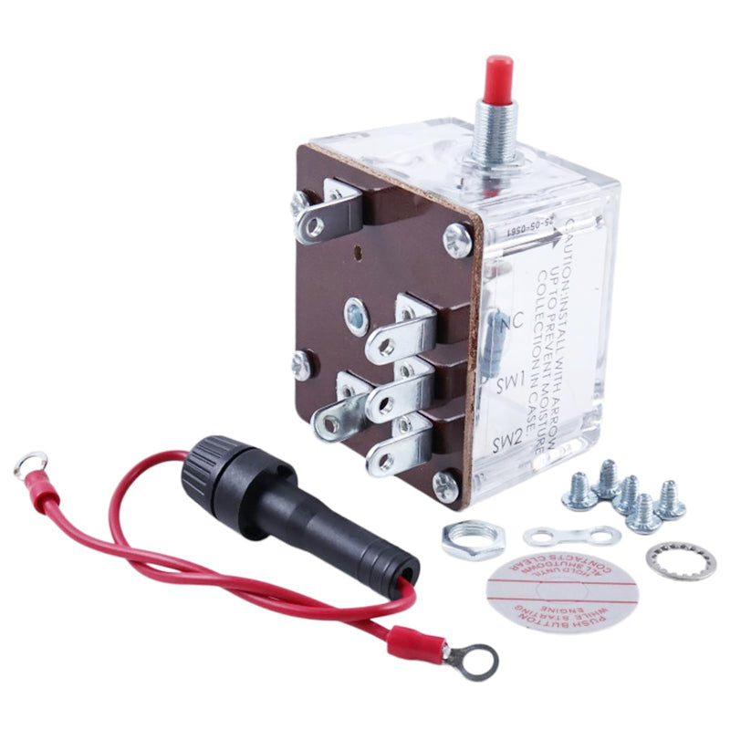 12V Magnetic Switch 25700287 518PH-12 Compatible with Murphy Switchgage for Bandit Chipper Marine Diesel Engine Heavy Duty Diesel Generator Engines and Distributor Ignition