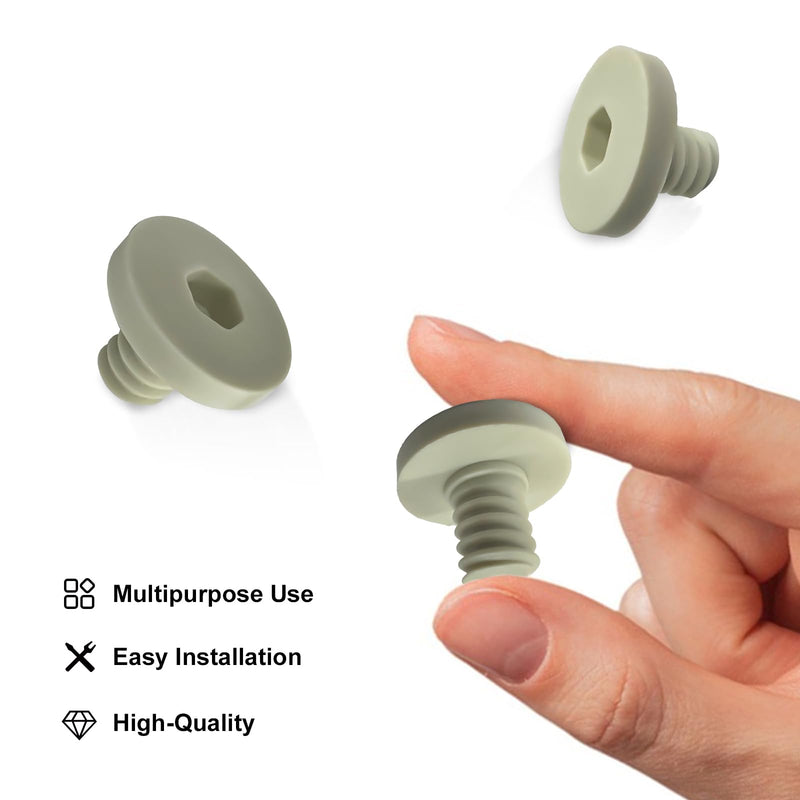 8 PCS Replacement Bolts Compatible with Suncast Storage Sheds for Suncast/Craftsman Resin Storage Sheds, Replacement Screws Compatible with Suncast Storage Sheds Shed Accessories (8, White, 3/8) 8