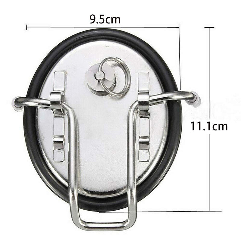 Cornelius 304 Stainless Steel Keg Lid with SS Pressure Relief Valve & New O-ring Replacement Keg Lid