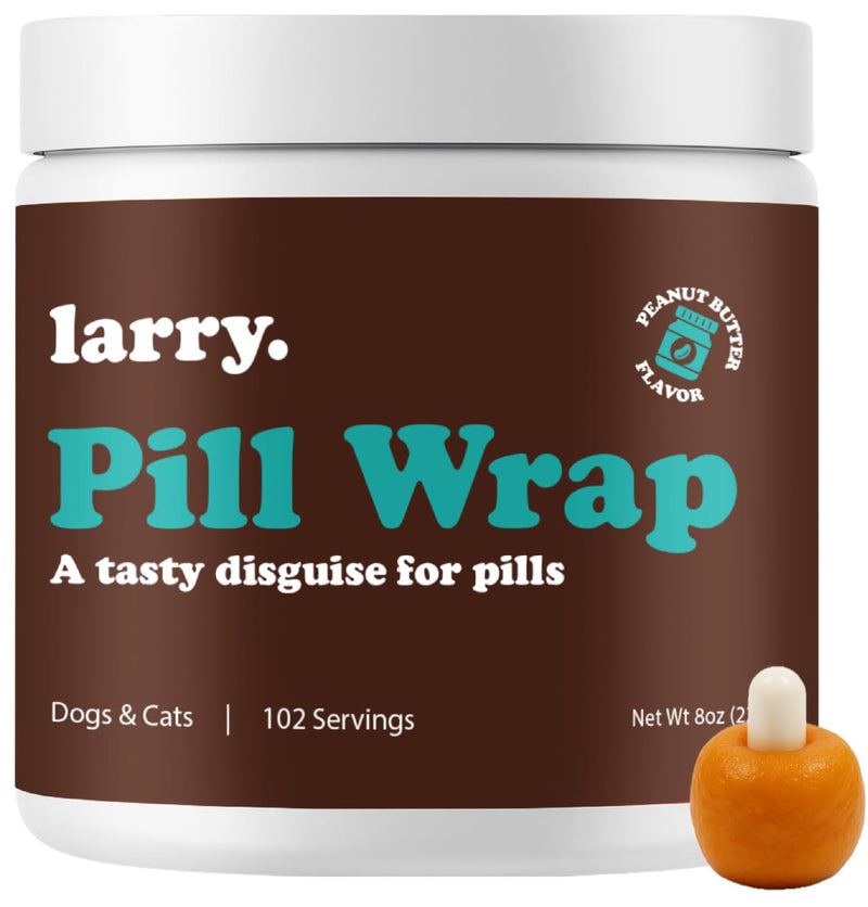 Peanut Butter Pill Wrap for Dogs - Pet Pill Paste - Hide Dog Medication Pockets - Dog Treats for Medicine Hide Pill - 102 Servings - 8 oz - Made in USA Peanut Butter