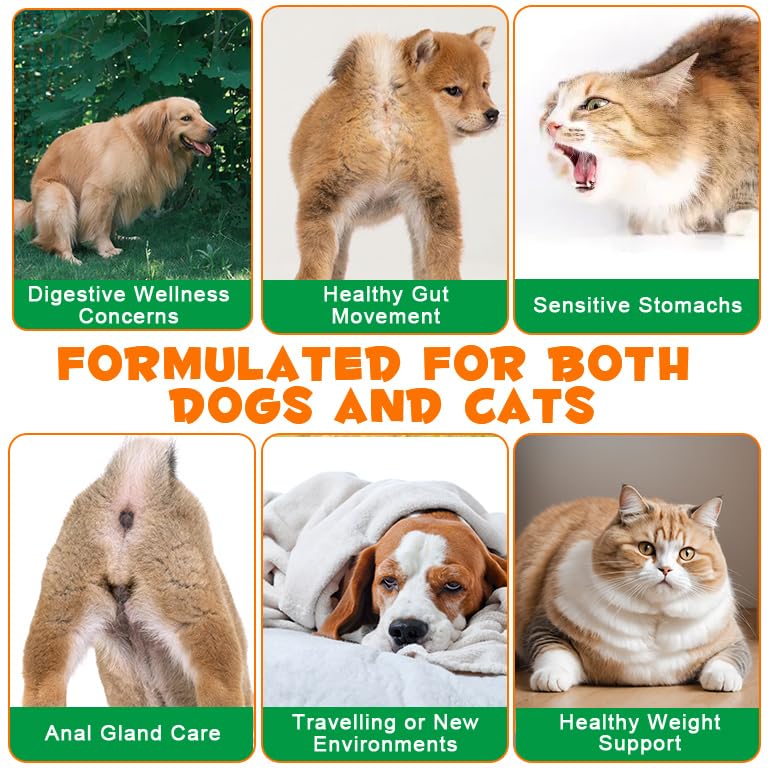 Pumpkin for Dogs & Cats,Fiber Supplement with Apple, Sweet Potato & Enzymes,Supports Digestion Health,Stool & Gut Health,Add Water to Make Pumpkin Puree for Dogs