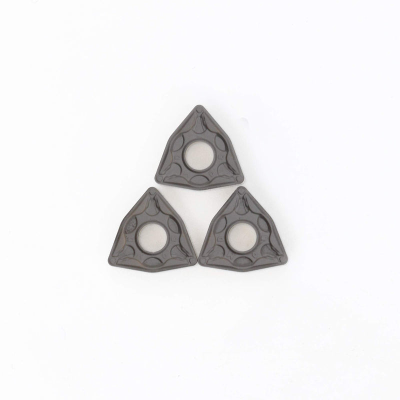 CNC Carbide Turning Inserts for Metal Cutting WNMG332/WNMG060408-PM, The Chip Breaker"PM" fit for Semi-Finishing Steel Cutting, 10 PCS.
