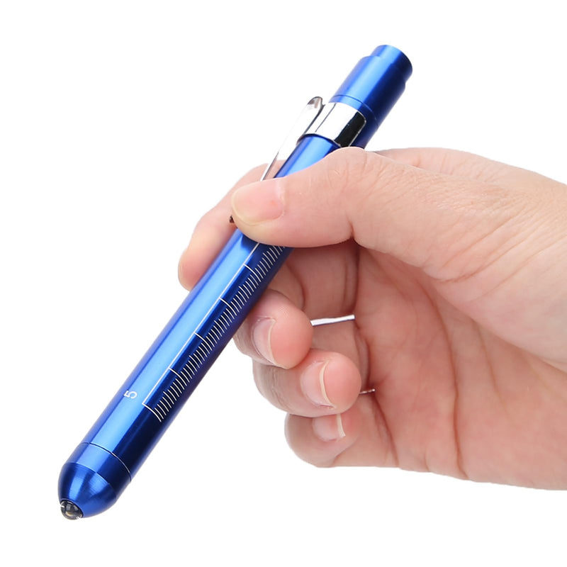Pen Light Fastlight Pen LED, Portable Pen Lights Medicals | Multi Functional Nurse Pen Light with Pupil Ruler for Ear Mouth Throat Examination (Blue)