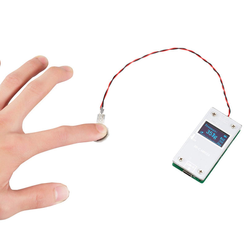 Qinlorgo Pressure Sensors Display Module, 32x62.6x11mm Copper Clad Laminate Ultra Thin Flexible Pressure Sensitive Film Pressure Sensor + Pressure Display Module