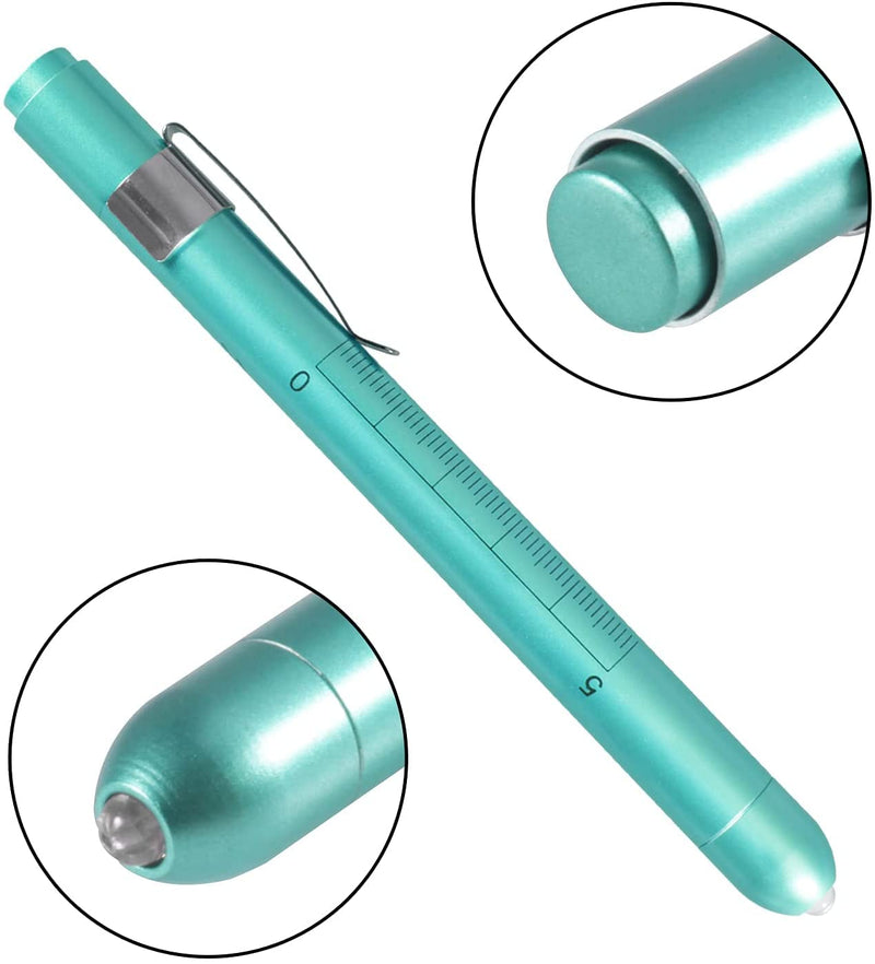 Diagnostic Medical Penlight, Mini Reusable LED Penlight Flashlight Pen Torch, Torch Doctor Nurse Emergency Pen Light with Pupil Gauge and Ruler