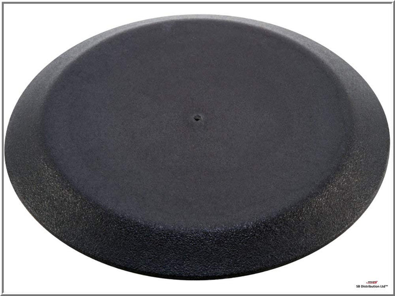 2 2 inch Flush Mount Black Plastic Body and Sheet Metal Hole Plug Qty 10 by Caplugs
