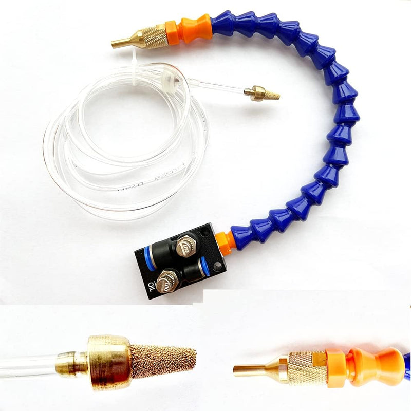 YWY Upgrade Version Mist Coolant Lubrication Spray System for Metal Cutting Engraving Cooling Sprayer Machine for Air Pipe CNC Lathe Milling Drill Plastic pipe Spray System