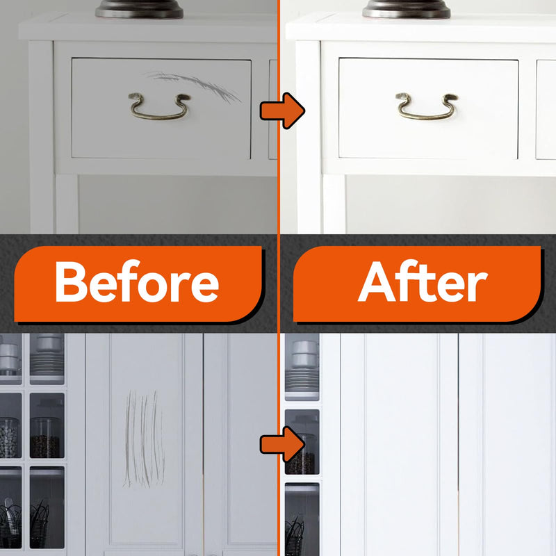 Brohood White Touch Up Paint, Appliance Kitchen Cabinet Bathtub Paint for Wall, 30ML Multi Surface Touch Up Paint Pen, Semi Gloss White Wall Paint for Enamel Porcelain Door Furniture Chips Scratches 1 Pack Semi Gloss - NewNest Australia