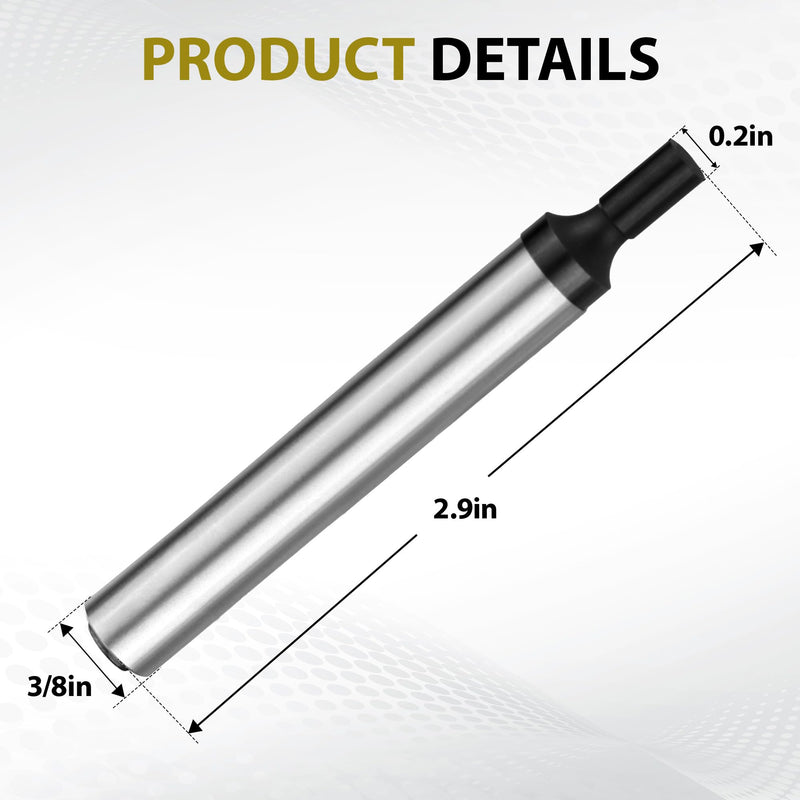 TESA Brown & Sharpe 599-792-20 Audible Edge Finder, 3/8" Shank x 0.200" Head Diameter