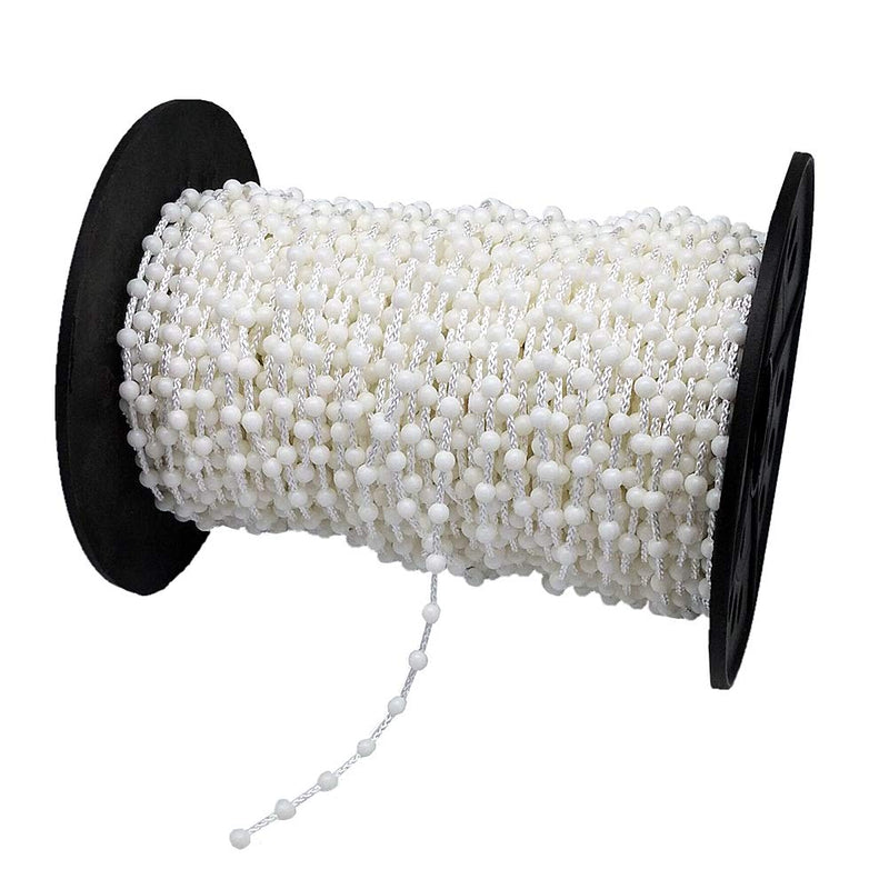 YEQIN Roller and Roman Shade Beaded Chain Cord Repair 10 Yard Style2 4.5mm X 7mm (Beads Spacing)
