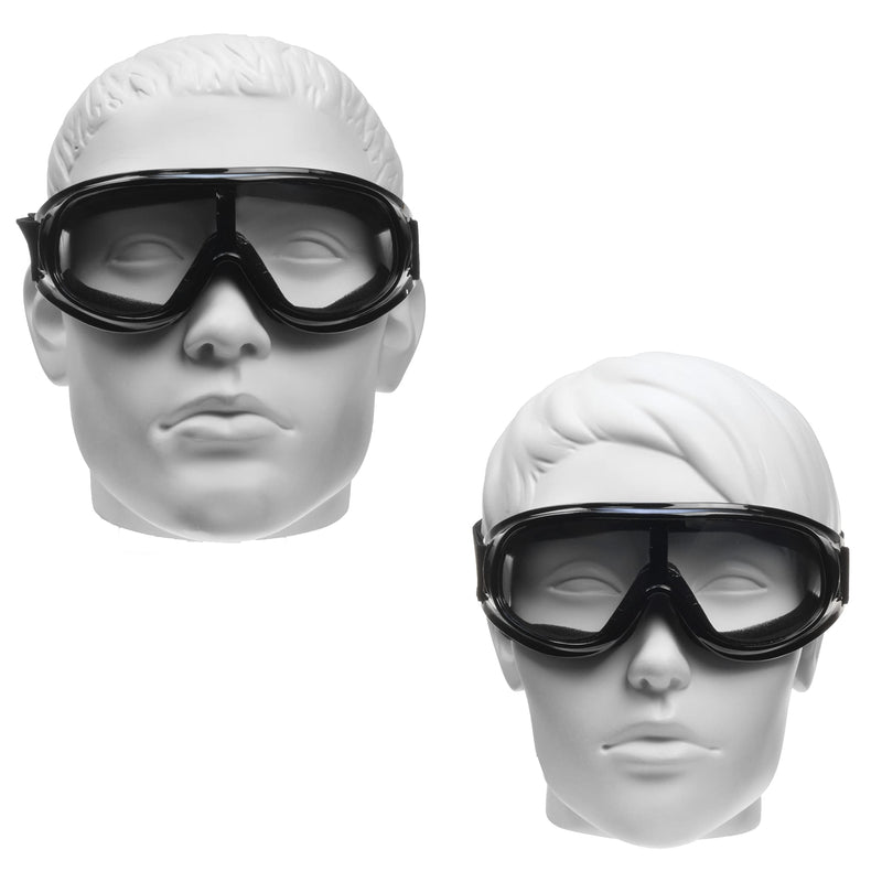 Bikershades Motorcycle Goggles Adjustable Cover Fit Over Protective Foam Outdoor Sports 180 Wrap Unisex Smoke Clear Yellow HD