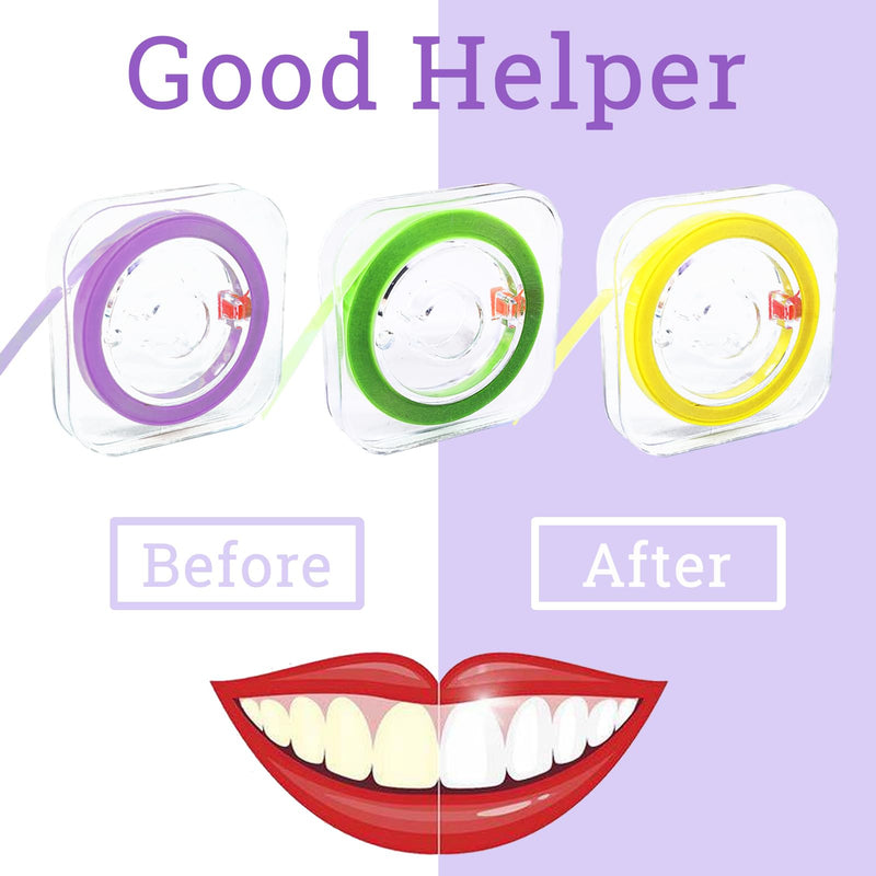 Dental Polishing Strips, Tooth File, Teeth Sanding Grinding Tool, 3 Rolls