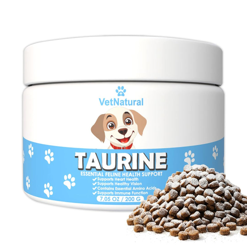 Doggy Supps Taurine for Dogs, 99.99% Pure Taurine Powder – Immune Support, Boost Energy, Skin & Coat Health for Heart, Vision & Daily Wellness – Easy to Mix in Food, Includes Measuring Spoon