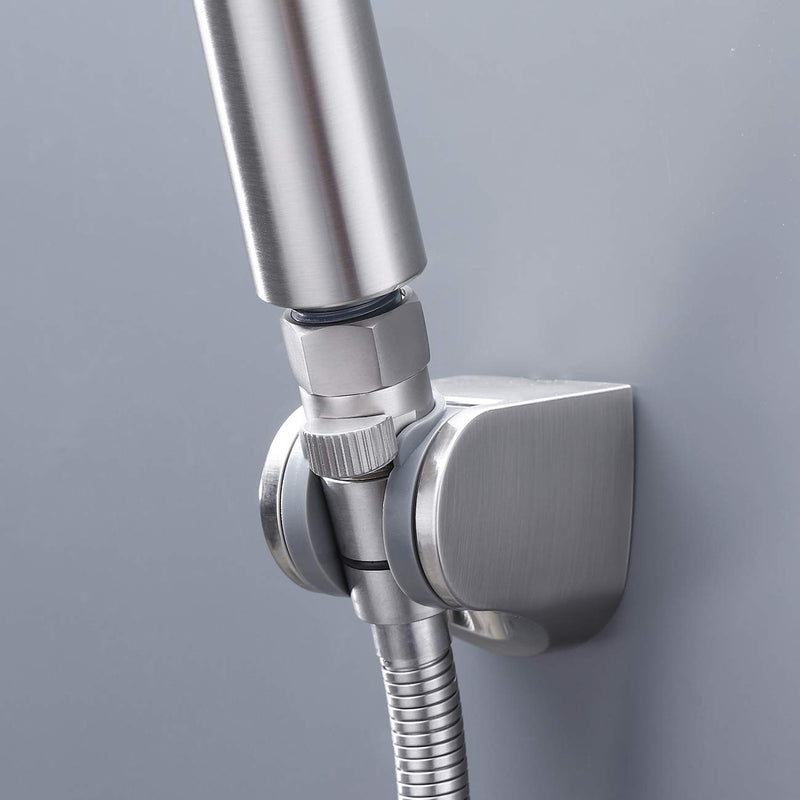 KES Shut Off Valve Brass Shower Head Valve with Handle Lever G1/2 Water Flow Control Valve Regulator Brushed Nickel, K1140B-2