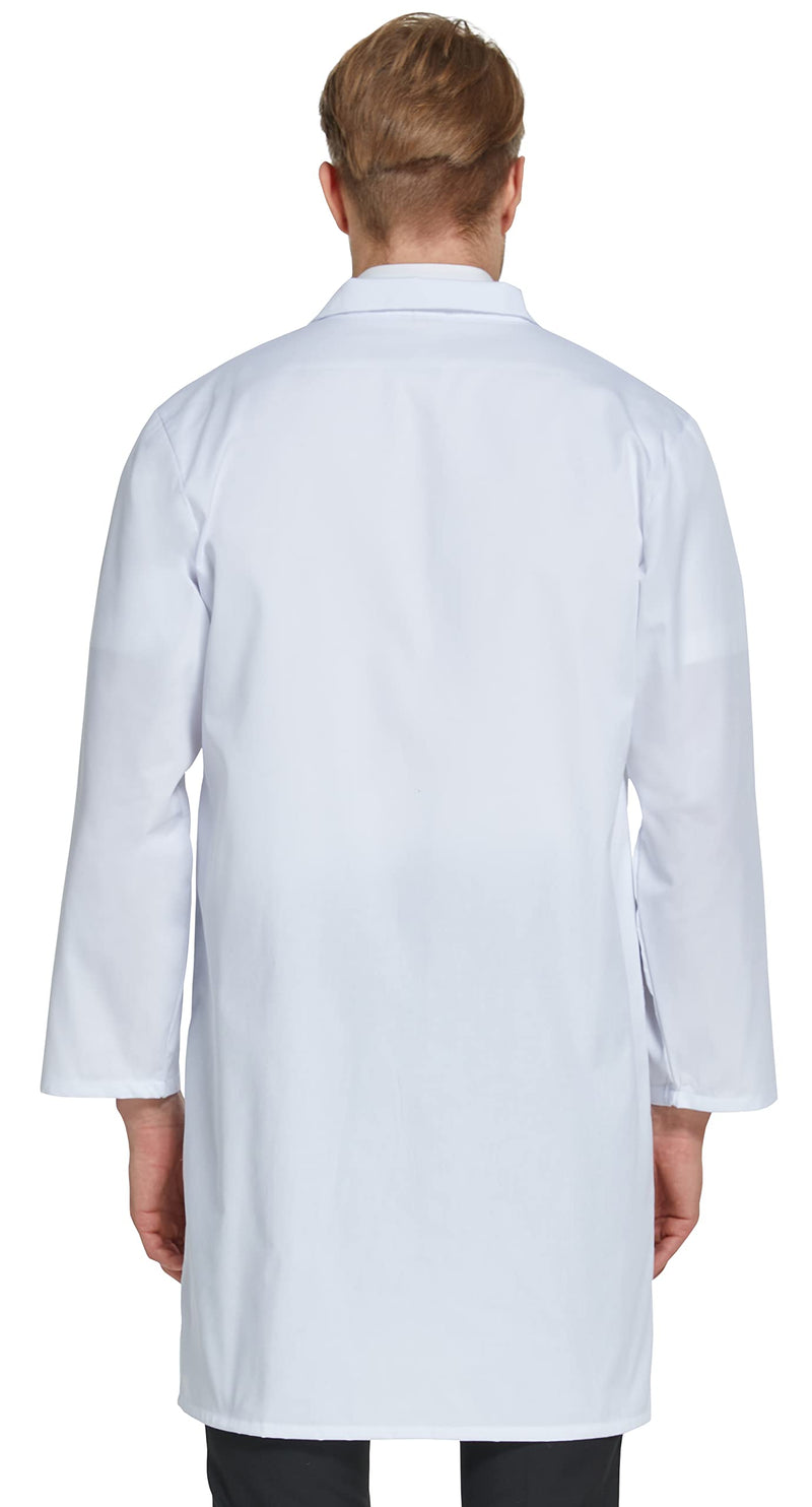 VOGRYE Professional Lab Coat for Men Women Long Sleeve, White, Unisex Medium - NewNest Australia