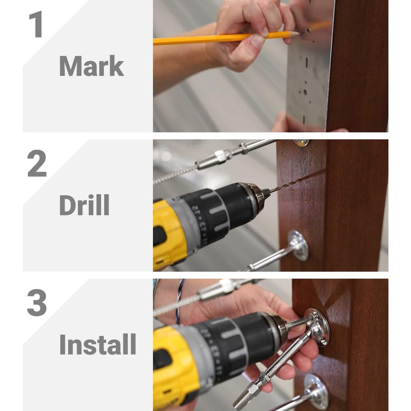 Atlantis RailEasy All-in-One Installation Tools Kit - Includes Drilling Template, Heavy Duty Cable Cutter & Installation Tools Set