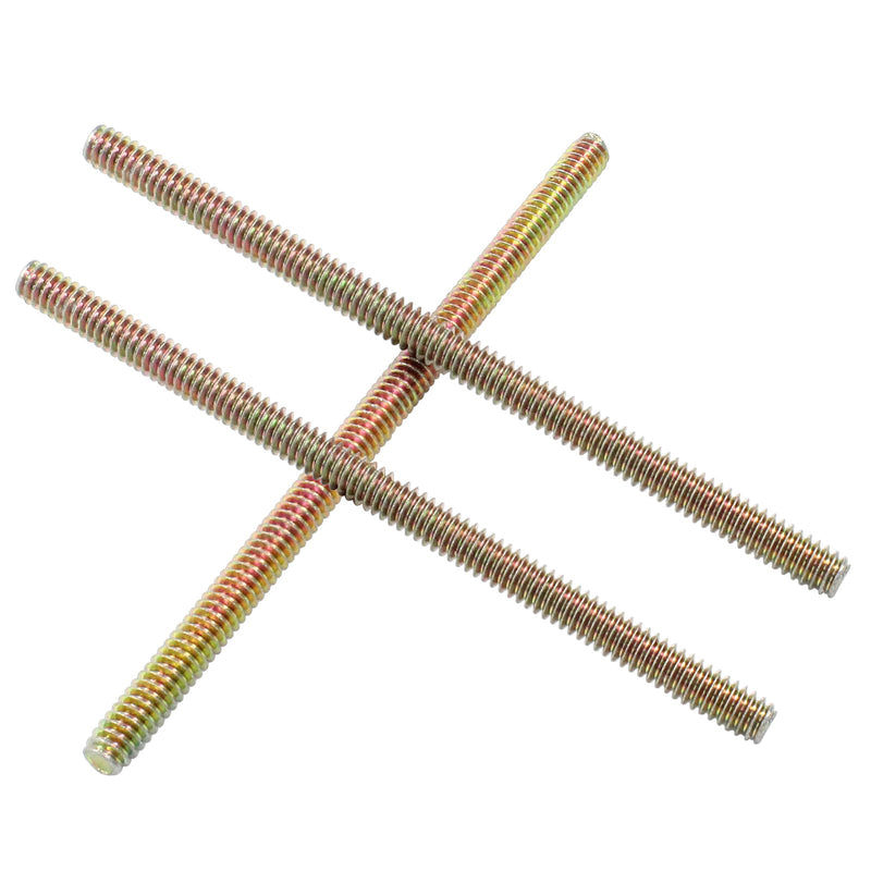 Hordion 12pcs Fully Threaded Rod 1/4"-20, 4" Length, Zinc Plated All Threaded Rods Carbon Steel Thread Screw for Furniture Assembly Fastening 1/4x4 inch - NewNest Australia