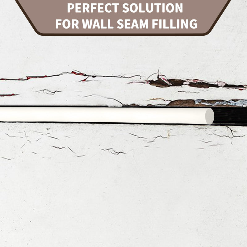 DGSL Backer Rod 1/4 Inch, Caulk Saver EPDM Rubber Backer Rod for Joints Concrete Filling and Gaps, Driveway and Wall Cracks(16.4 Ft Length) White 1/4" Diameter x 16.4' Length