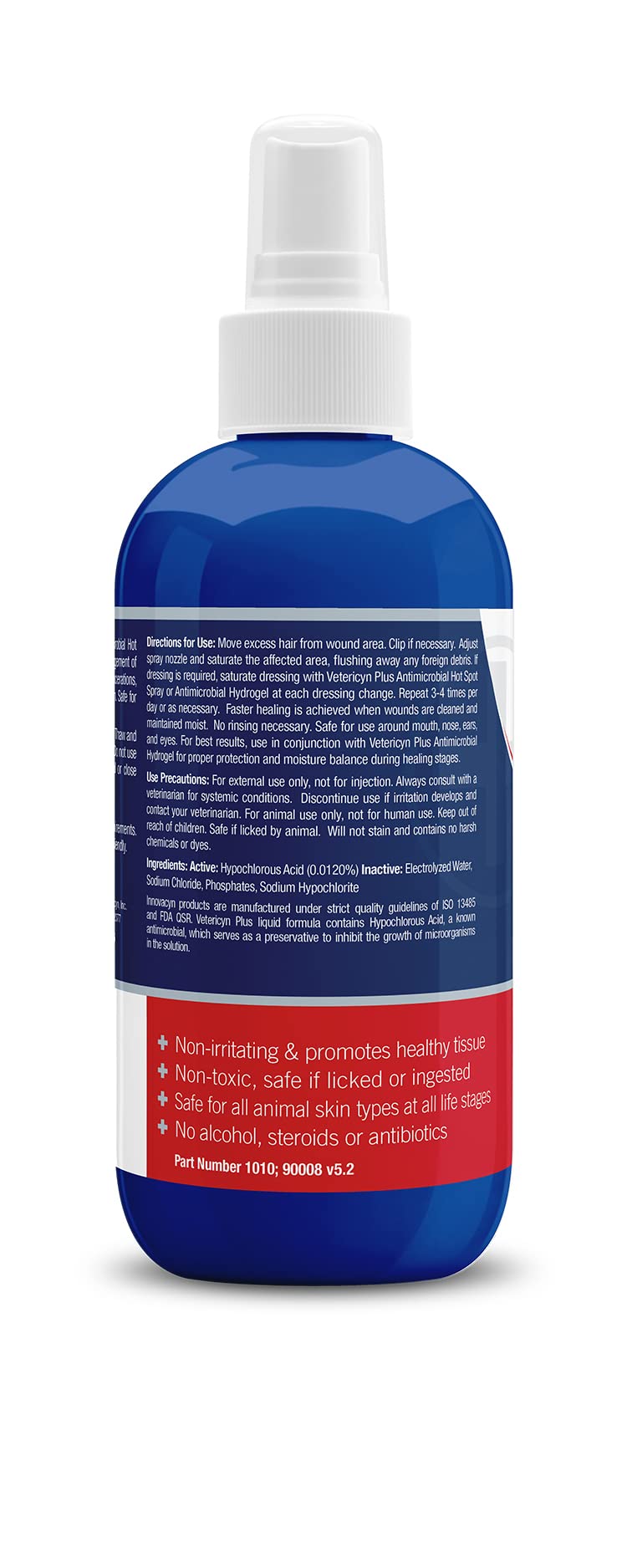 Vetericyn Plus Hot Spot Spray for Dogs Skin Sores and Irritations | Itch Relief for Dogs and Prevents Chewing and Licking at Skin, Safe for All Animals. 8 Ounces 8-Ounce