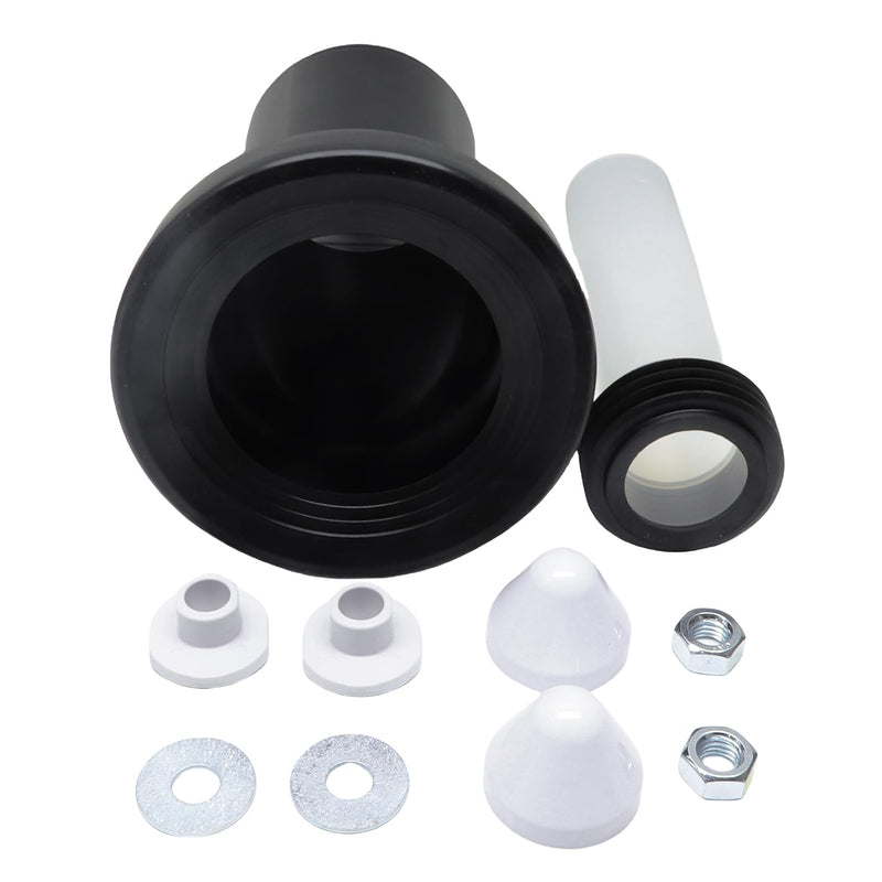 Wall Hung Toilet Gasket and Connector Set Compatible with Geberit 152.404.46.1/240.752.11.1-Includes Drain Pipe,Flush Pipe,Nuts,Washers,Installation Kit Bowl Replacement