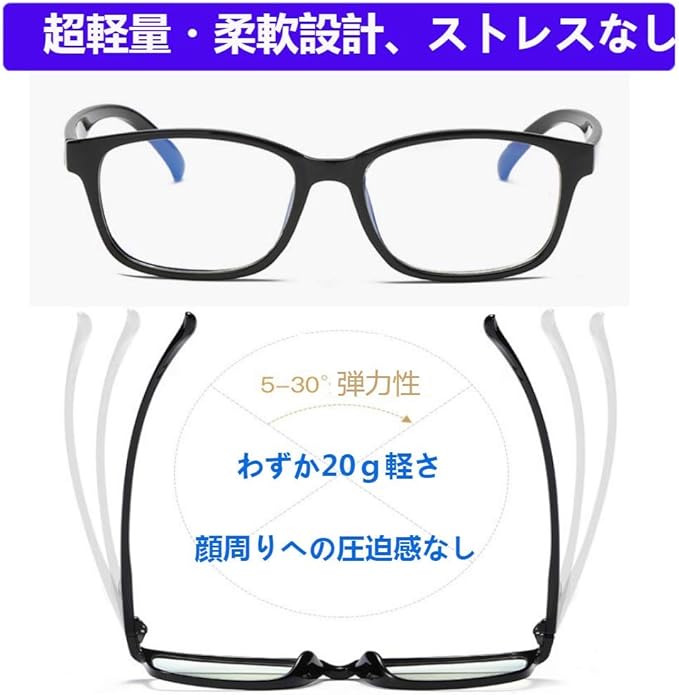 [KIKUGO] Blue Light Cut Glasses, Date Glasses, No Degree (UV Protection, Lightweight, Stylish, Bluelight Measures) - NewNest Australia