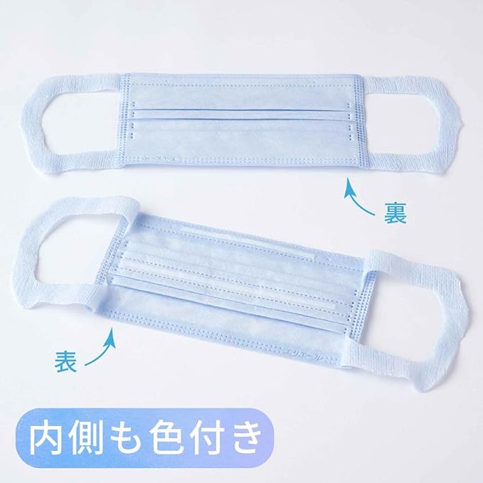 Elleair Hyper Block Mask, Stuffiness, Refreshing Color, Ice Blue, Regular Size, 30 Pieces, PM2.5 Compatible - NewNest Australia