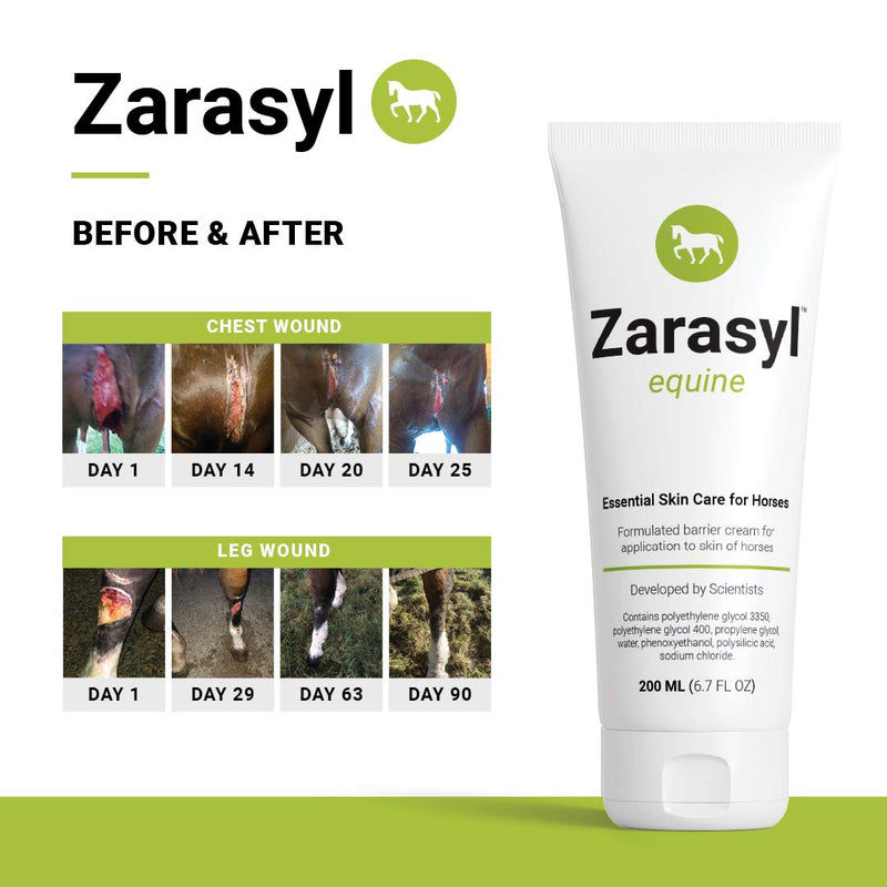 Zarasyl Equine Barrier Cream with Orthosilicic Acid to Promote Wound Healing – 6.7oz - PawsPlanet Australia
