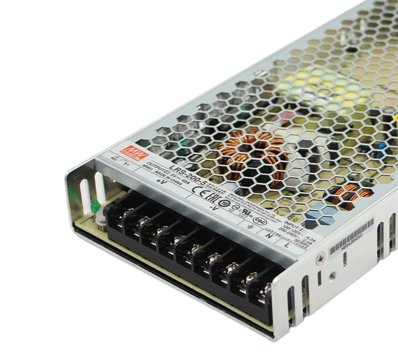 Mean Well LRS-200-5 200W 5V 40A Switching Power Supply