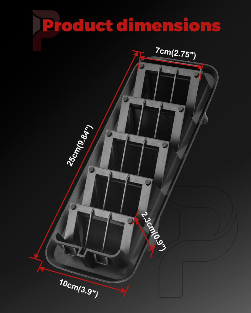 2PCS Back Panel Air Vent Relief Grille, Cabin Pressure Air Vent Relief Valve Panel Grille Compatible with Silverado 1500 2500 3500 Sierra 1500 2500 3500 Colorado Canyon Replace 13596856