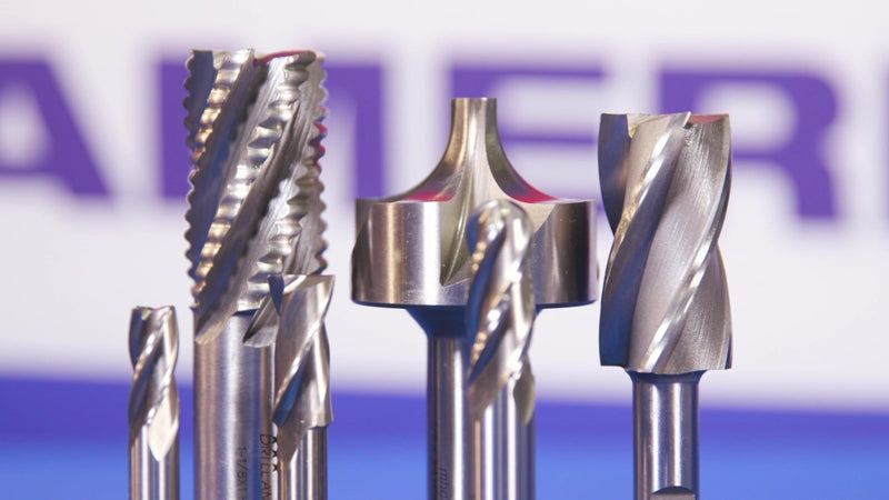 Drill America DWCT1118 1/2" X 1/2" High Speed Steel 2 Flute Single End Ball End Mill, DWC Series