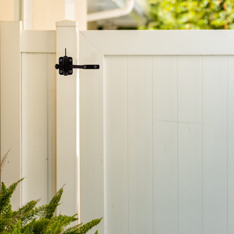 Design House 189407-ORB Self-Locking Heavy Duty Gate Latch 2-Pack Oil Rubbed Bronze 2-Pack Gate Latch or Lock