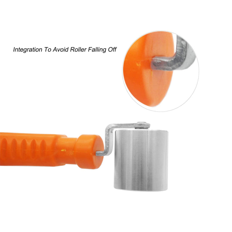 CARTINTS Wallpaper Roller Seam Roller Steel Hand Roller with Anti-Slip Handle, Ideal for Car Audio Sound Deadening Application, Wallpaper, Vinyl, and Home Decoration Metal Roller