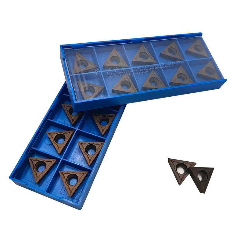 20PCS TCMT16T304(TCMT32.51)Carbide Turning Inserts for CNC Lathe Cutting Tools, Turning Inserts Cutting Tools for Steel Parts and Stainless Steel for Metal Cutting Cutter bar (20PCS TCMT16T304 bronze) 20PCS TCMT16T304 bronze