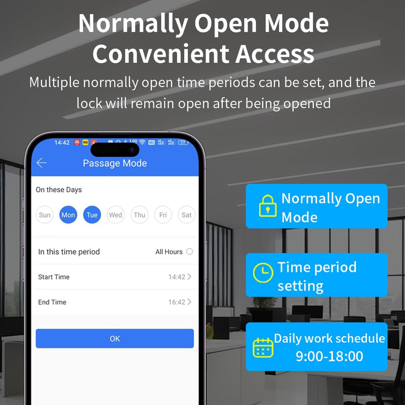 Waterproof Fingerprint Access Control Machine Smart TT-Lock APP Door Access Control Security System NFC Bluetooth Digital Keypad RFID Card Reader+10 Key (MJ03-TT-LOCK-Silvery（Without Fingerprint）) MJ03-TTLOCK-Silvery（Without Fingerprint）