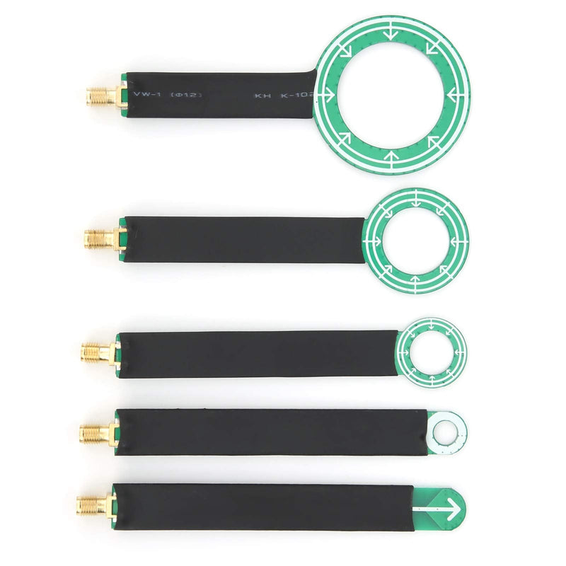 5pcs PCB EMI EMC Magnetic Field Antenna, Magneic Electric Near Field Probe Set Connect to Spectrum Analyzer